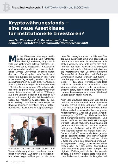 FBM / Kryptowährungsfonds: Eine neue Assetklasse für institutionelle Investoren?