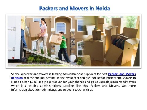 Packers and Movers in Noida