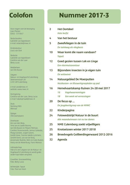 Hak-al nr.3 2017 Natuur en Vogelwacht Culemborg
