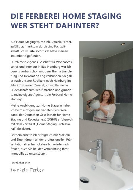 Die Ferberei Home Staging - das Magazin