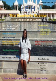 J.E-H The Quarterly Review in the life of an Author (3rd Quarter)