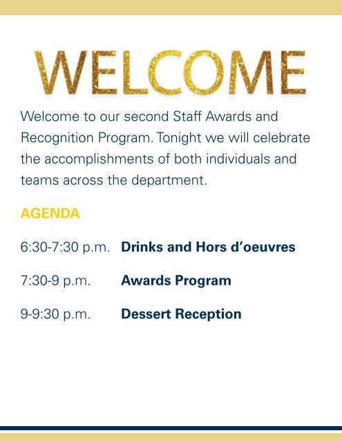 2016 Staff Awards and Recognition Program