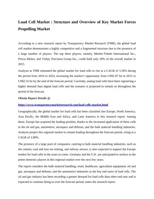 Load Cell Market 