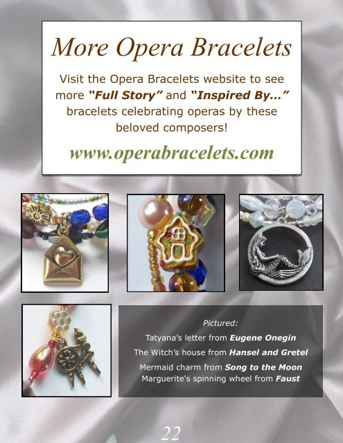 Opera Bracelets Holiday Book 2017