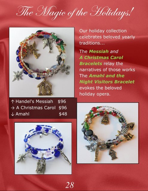 Opera Bracelets Holiday Book 2017