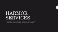 Liquid Waste Removal Melbourne - Harmor Services