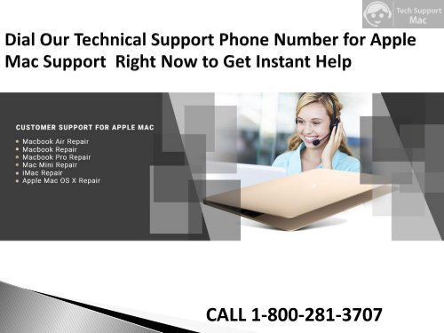 Apple Mac Support Phone Number 1-800-281-3707 Canada