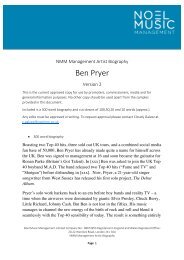 Ben Pryer - NMM Biography