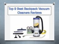 Top 9 Best Backpack Vacuum