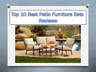 Top 10 Best Patio Furniture Sets 