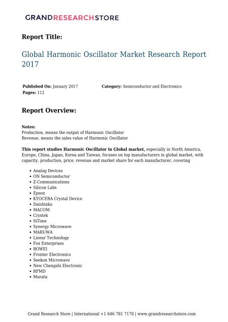 global-harmonic-oscillator-market-research-report-2017-grandresearchstore