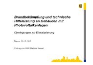 Brandbekämpfung und technische Hilfeleistung an Gebäuden mit ...