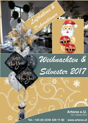 Luftballon Onlinekatalog Weihnachten und Silvester 2017