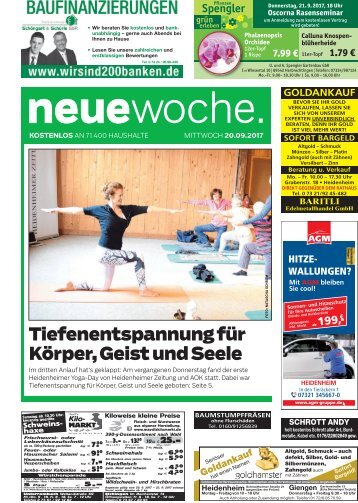 20.09.2017 Neue Woche
