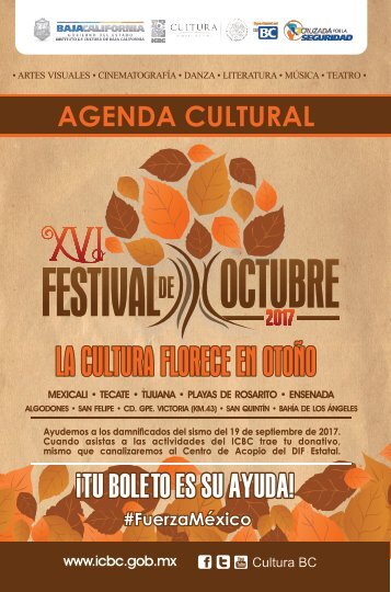 Agenda Festival de Octubre 2017