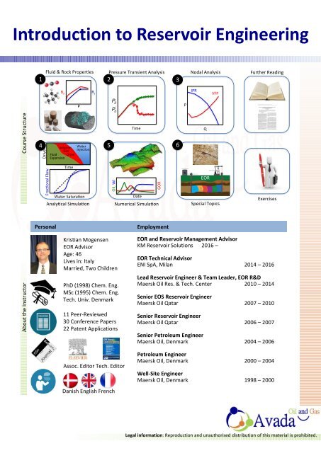 Introduction to reservoir engineering by Avada Oil and Gas