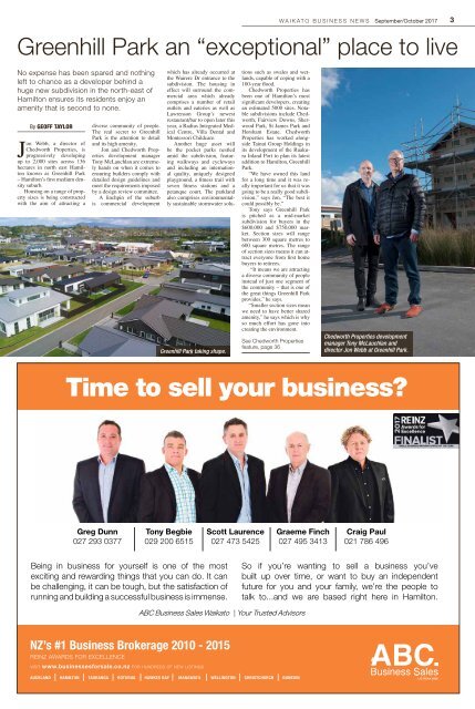 Waikato Business News September/October 2017