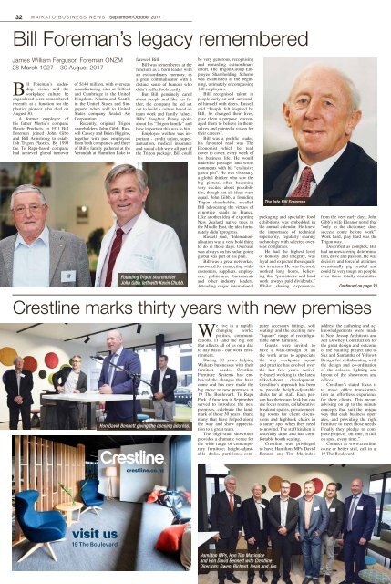 Waikato Business News September/October 2017