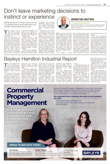 Waikato Business News September/October 2017