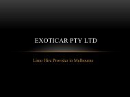 Wedding Limousines in Melbourne - Exoticar Pty Ltd