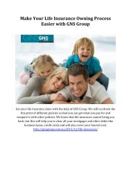 Make Your Life Insurance Owning Process Easier with GNS Group