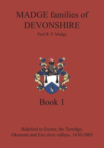 MADGE families of Devonshire 1630-2005