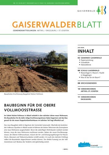 GaiserwalderBlatt 19/2017 vom 29. September 2017