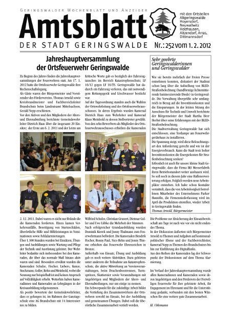 Amtsblatt Nr. 252 - Geringswalde