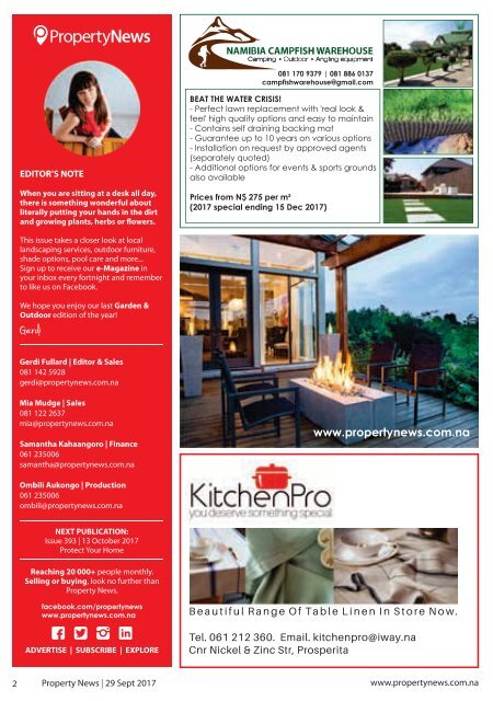 Property News Magazine - Issue 392 - 29 September 2017