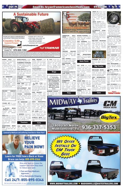 American Classifieds Sept. 28th Edition Bryan/College Station