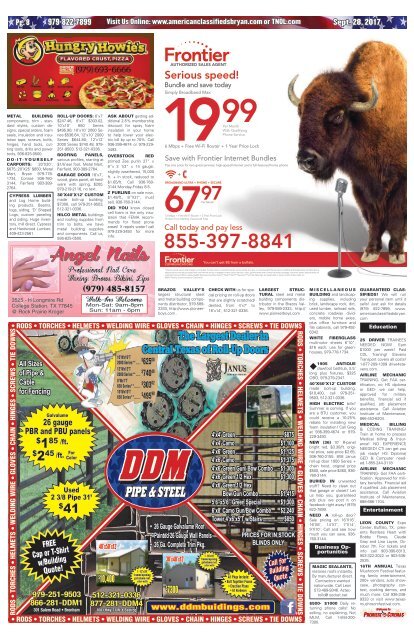 American Classifieds Sept. 28th Edition Bryan/College Station