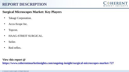 Surgical Microscopes Market - Global Industry Insights, Trends, Outlook, and Opportunity Analysis, 2017–2025