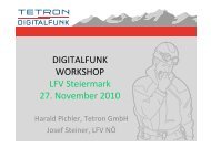 DIGITALFUNK WORKSHOP LFV Steiermark 27. November ... - Tetron