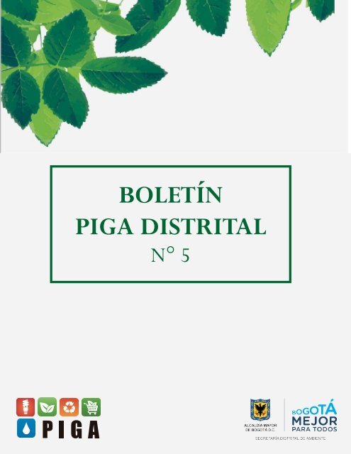 BOLETÍN PIGA DISTRITAL N°5