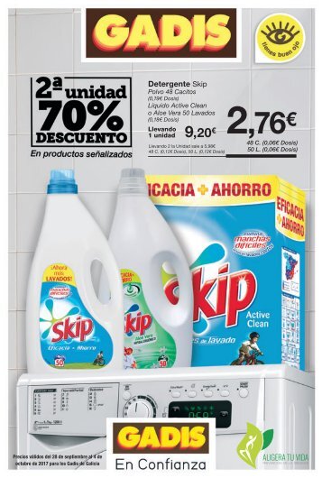 Folleto ofertas Gadis del 28 de Septiembre al 4 de Octubre 2017