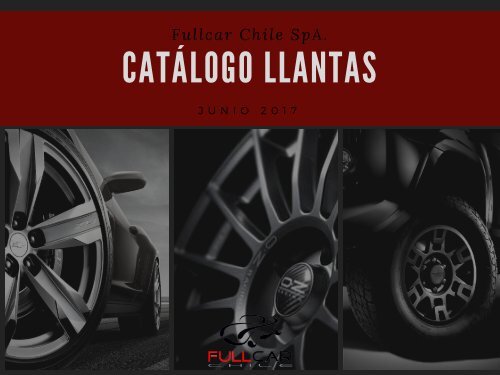 Catálogo LLantas 2017