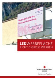 Rotes Kreuz Landeck – Folder Werbefläche