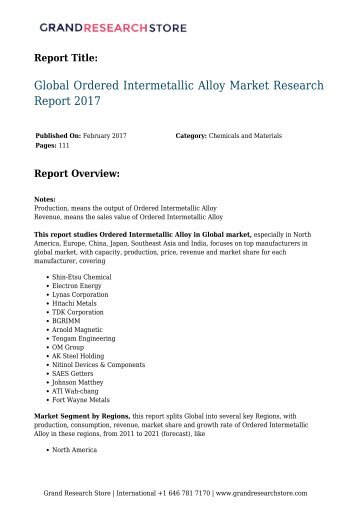global-ordered-intermetallic-alloy-market-research-report-2017