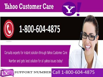1-800-604-4875 Yahoo Mail Customer Care Support Number