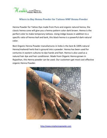 Where to Buy Henna Powder for Tattoos-NMP Henna Powder.output