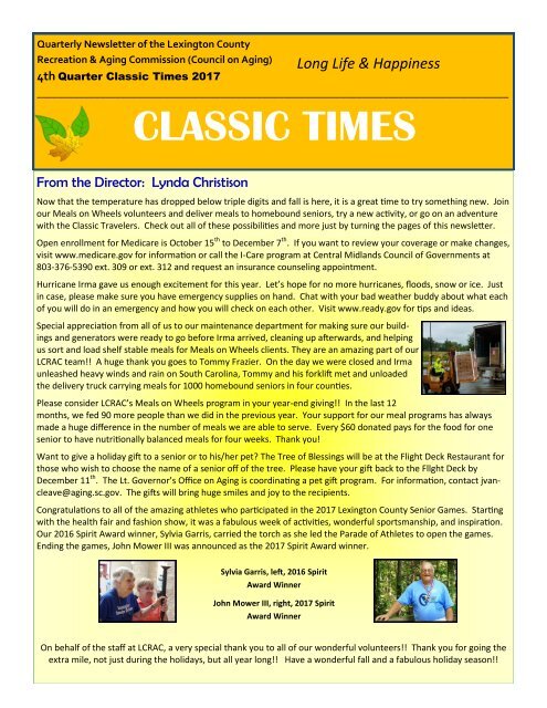 Classic Times Newsletter 2017 Q4