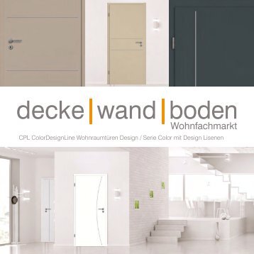 dwb Wohnraumtüren CPLColorDesign Serie CPL Color mit Lisenen