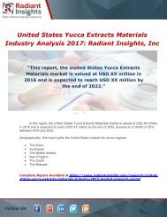 United States Yucca Extracts Materials Industry 2017 Market Research Report