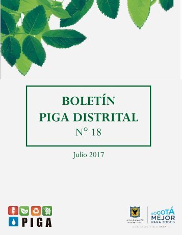 BOLETÍN PIGA DISTRITAL N°18