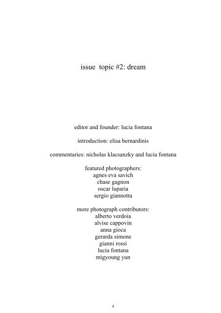 Incense  dreams Journal - ISSUE 2nd - DREAM