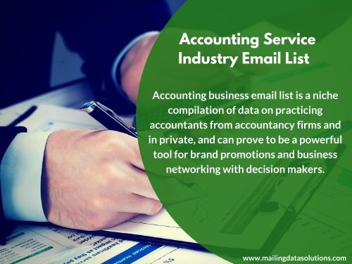 Finance and Banking Industry Email lists