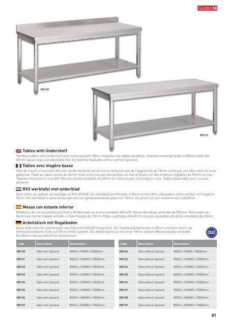 Gastrolini GastroM Katalog