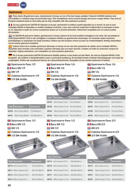 Gastrolini GastroM Katalog