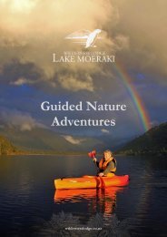 Wilderness Lodge Lake Moeraki - Guided Nature Adventures