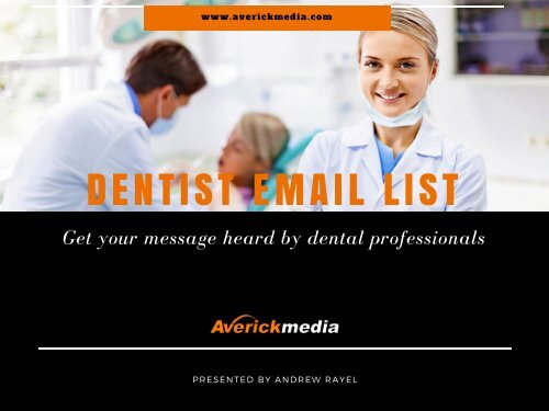 Dentist Email database